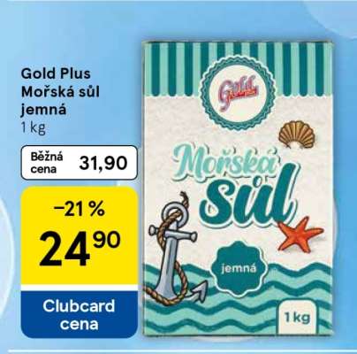 Gold Plus Mořská sůl jemná