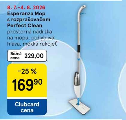 Esperanza Mop s rozprašovačem Perfect Clean