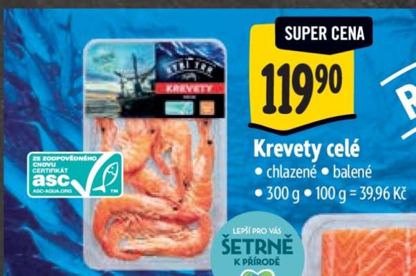 Krevety celé