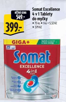 Somat Excellence 4 v 1 Tablety do myčky