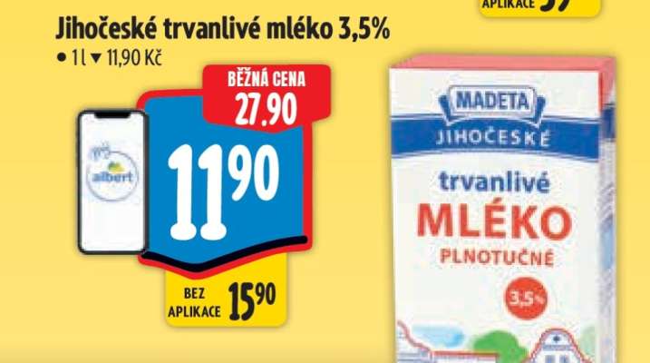 Jihočeské Trvanlivé mléko 3,5%