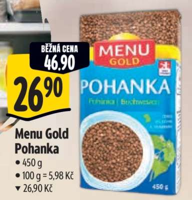 Menu Gold pohanka