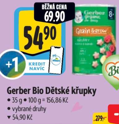 Gerber Bio Dětské křupky