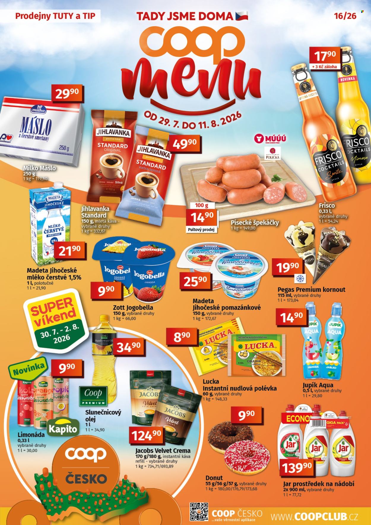 Leták coop TUTY - 29. 7. 2026 - 11. 8. 2026. Strana 1