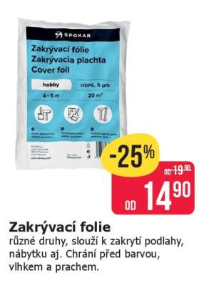 Zakrývací fólie