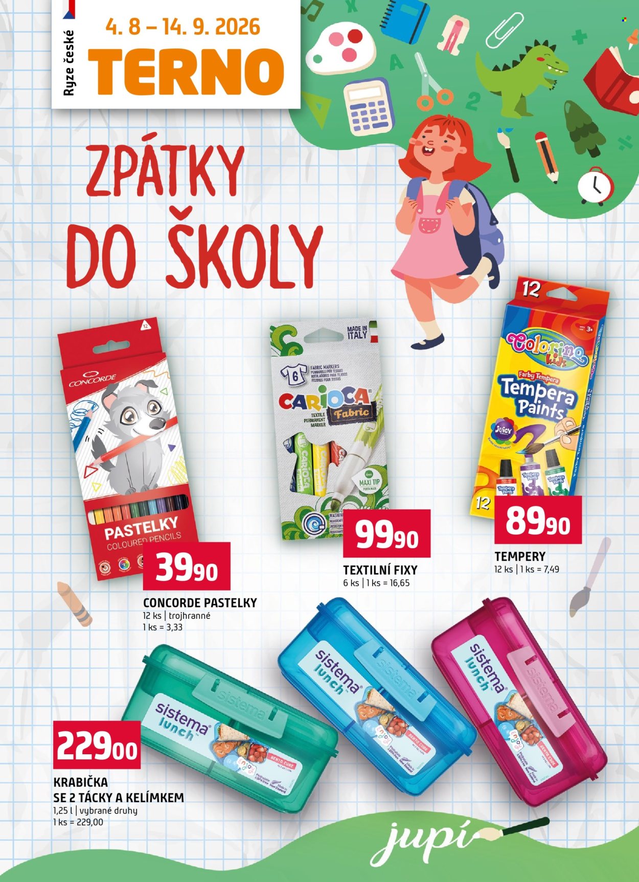 Leták coop TERNO - 4. 8. 2026 - 14. 9. 2026. Strana 1