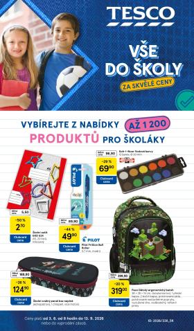 TESCO hypermarket - Vše do školy za skvělé ceny
