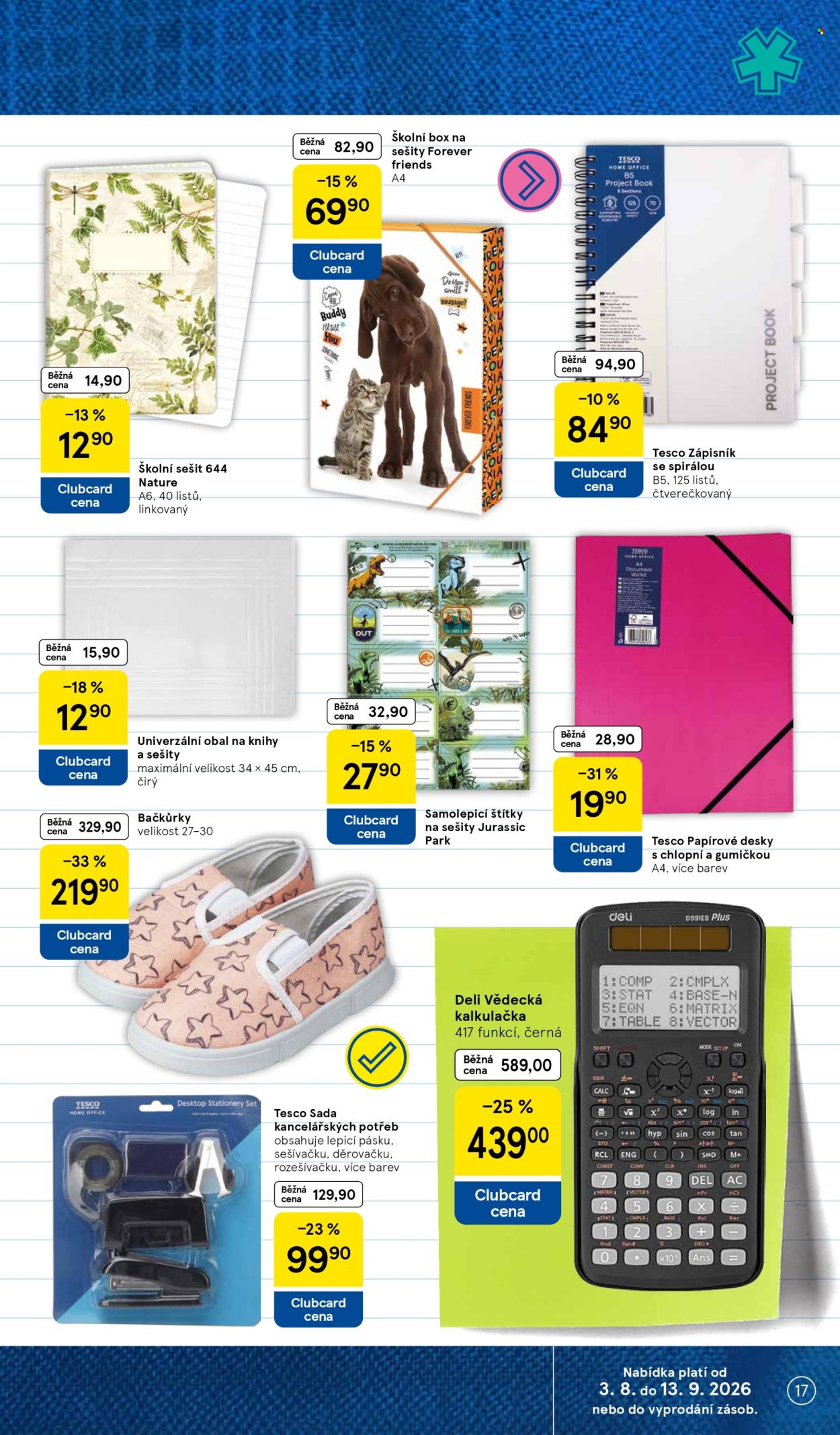 Leták TESCO hypermarket - 3. 8. 2026 - 13. 9. 2026. Strana 17