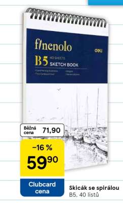 Skicák se spirálou