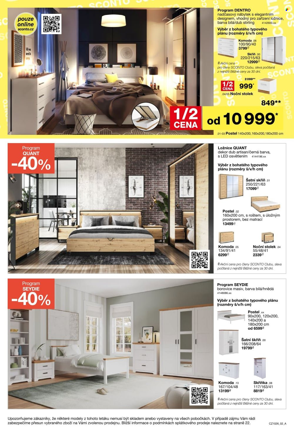 Leták SCONTO NÁBYTEK - 5. 8. 2026 - 25. 8. 2026. Strana 2
