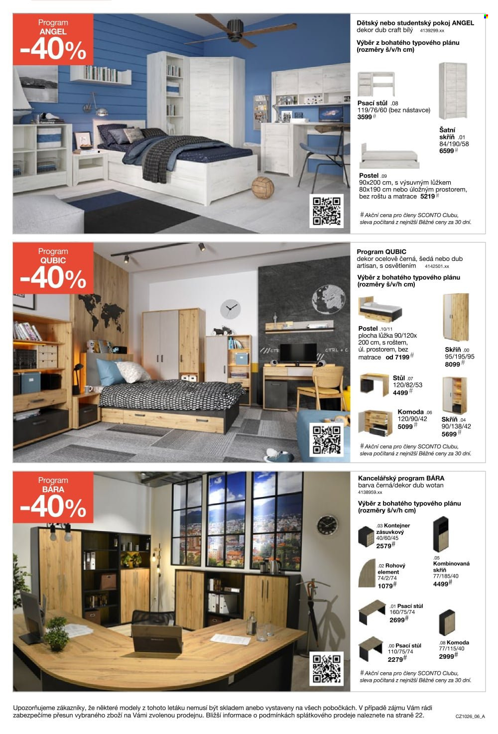 Leták SCONTO NÁBYTEK - 5. 8. 2026 - 25. 8. 2026. Strana 6
