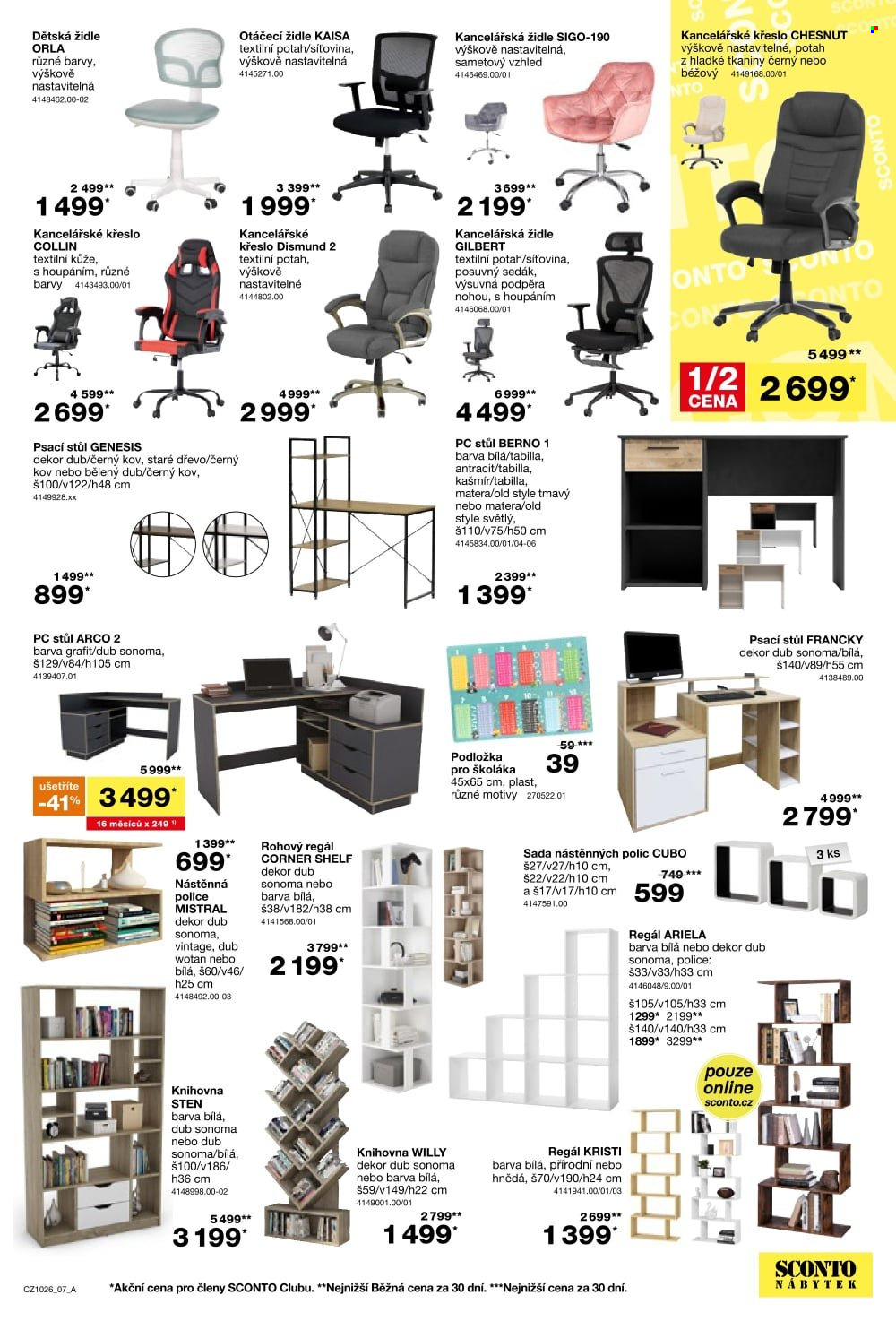 Leták SCONTO NÁBYTEK - 5. 8. 2026 - 25. 8. 2026. Strana 7