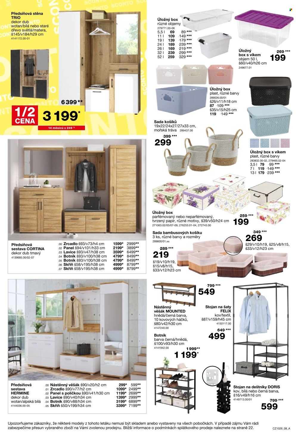 Leták SCONTO NÁBYTEK - 5. 8. 2026 - 25. 8. 2026. Strana 8
