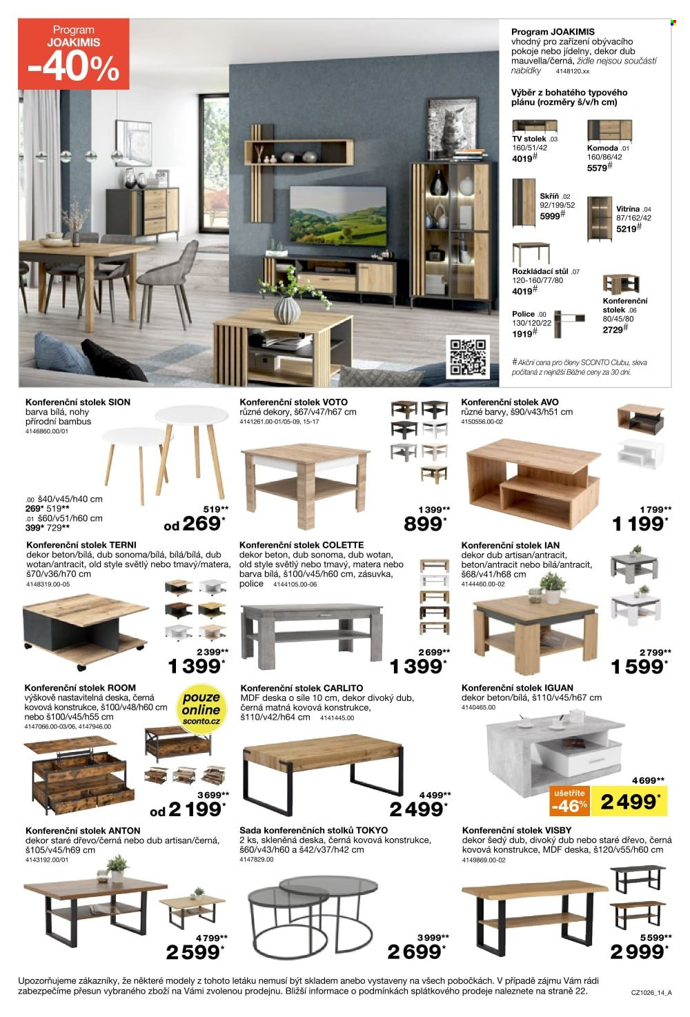 Leták SCONTO NÁBYTEK - 5. 8. 2026 - 25. 8. 2026. Strana 14