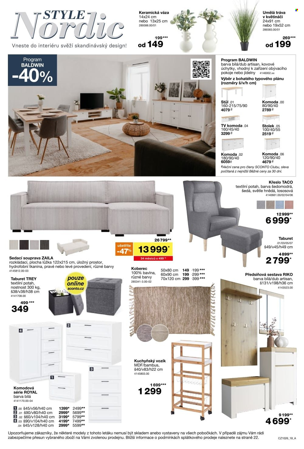Leták SCONTO NÁBYTEK - 5. 8. 2026 - 25. 8. 2026. Strana 18