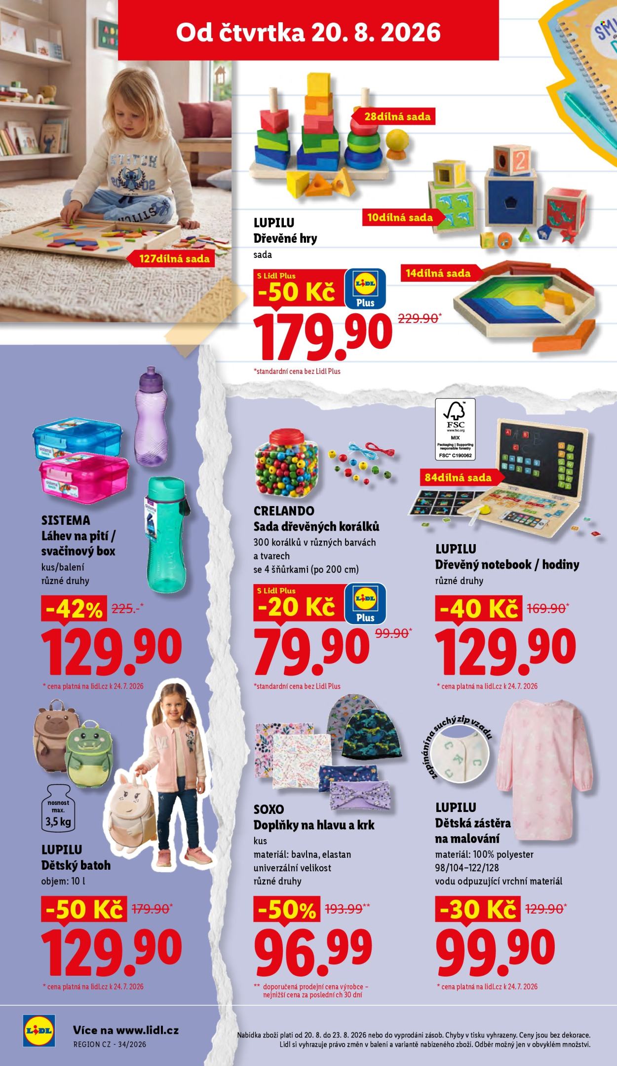 Leták Lidl - 3. 8. 2026 - 30. 8. 2026. Strana 20