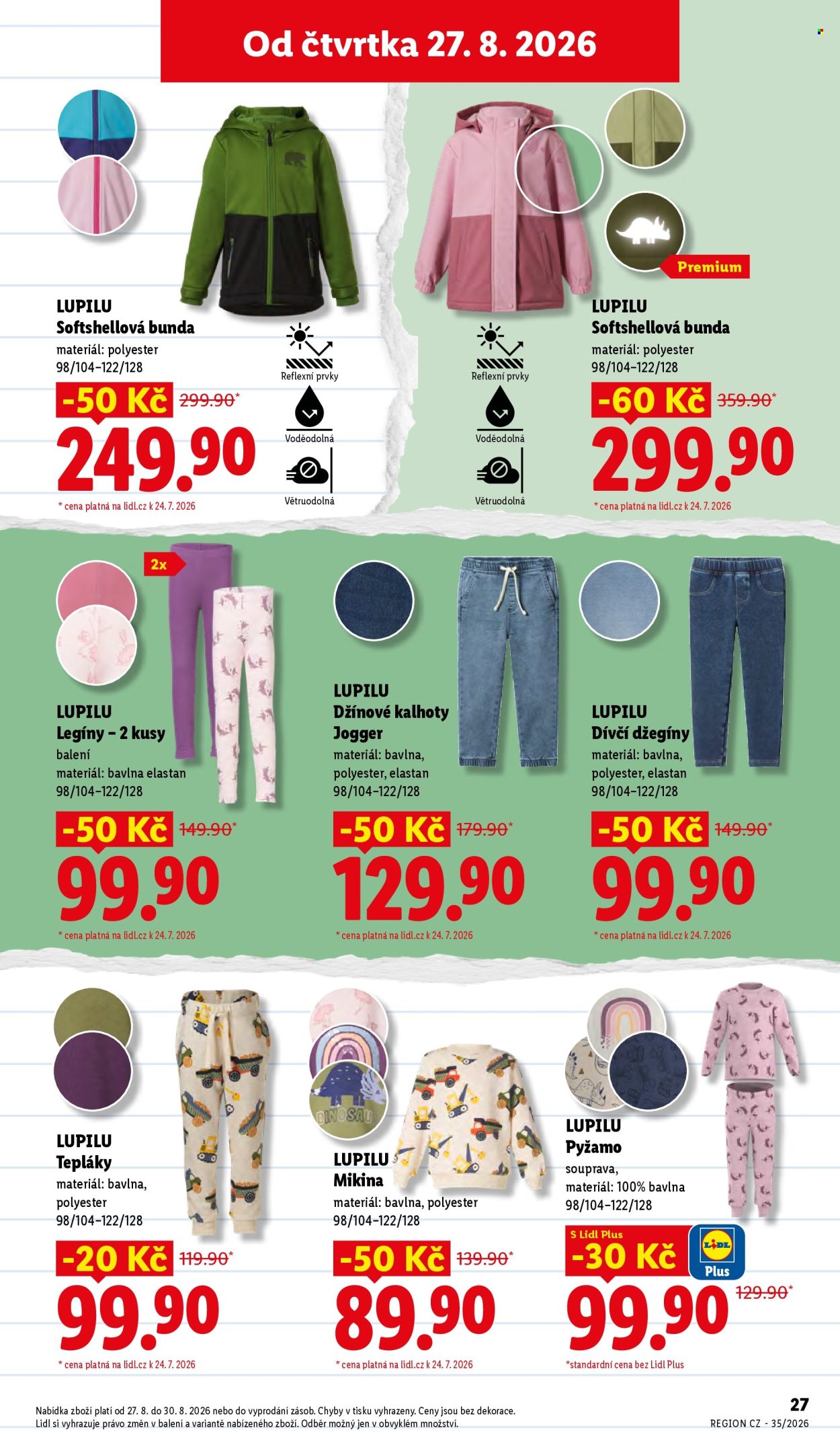 Leták Lidl - 3. 8. 2026 - 30. 8. 2026. Strana 27