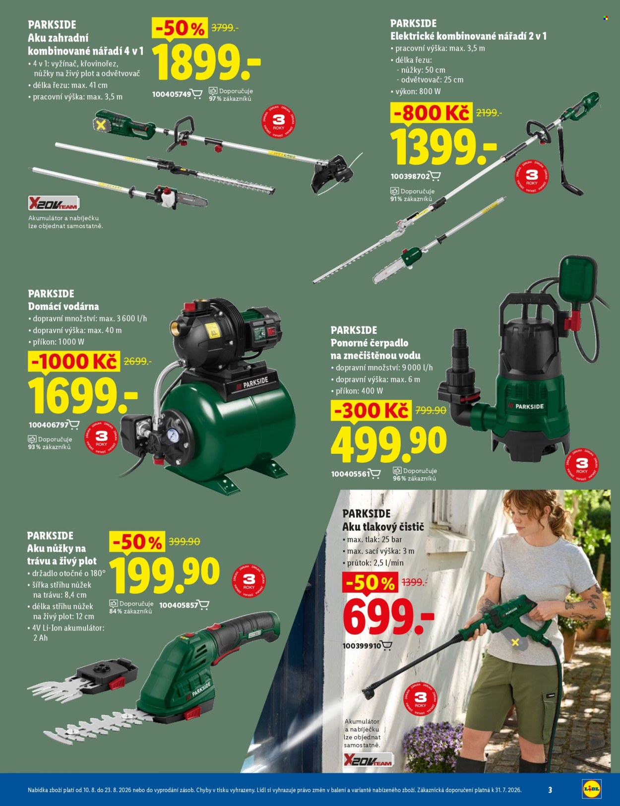 Leták Lidl - 10. 8. 2026 - 23. 8. 2026. Strana 3