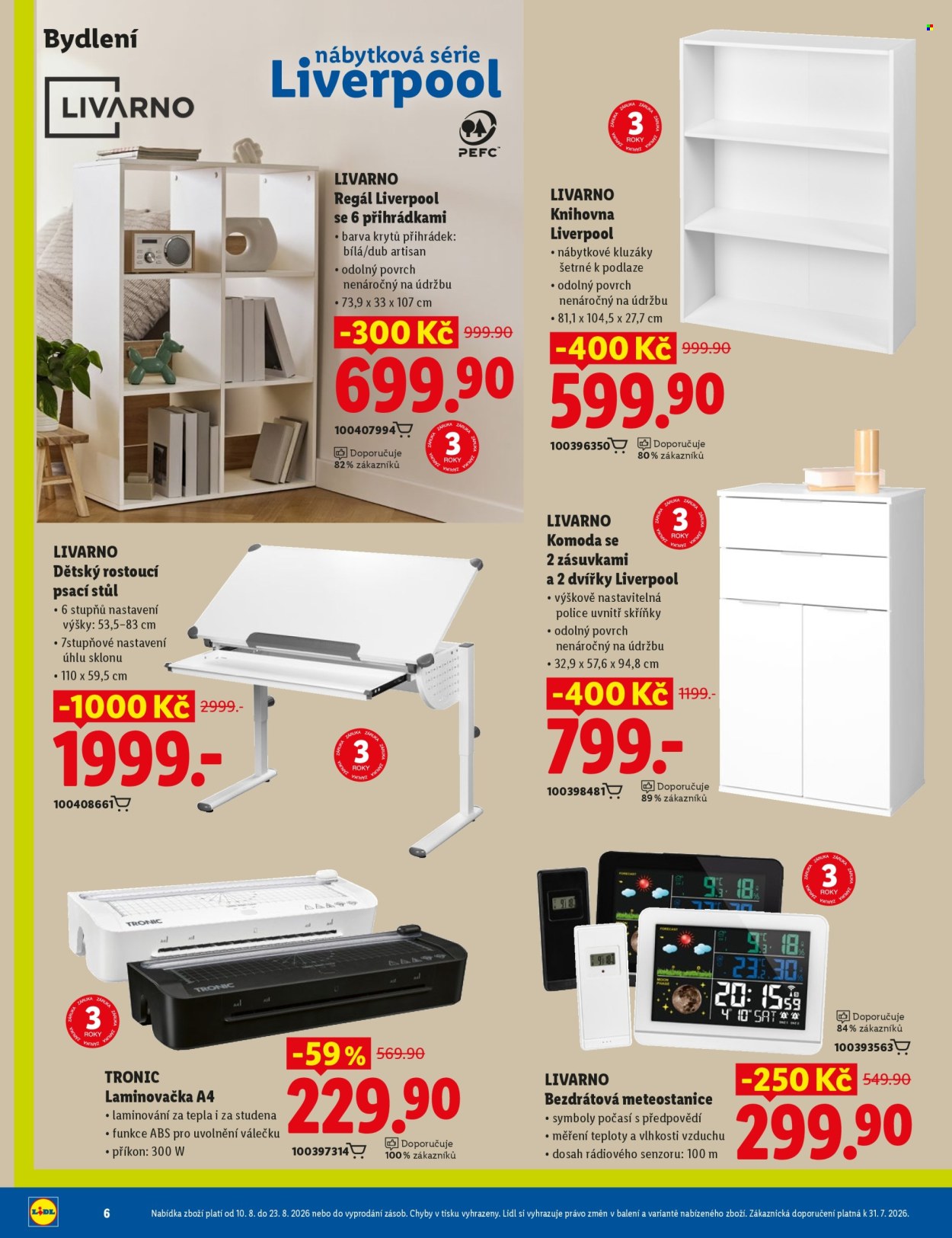 Leták Lidl - 10. 8. 2026 - 23. 8. 2026. Strana 6
