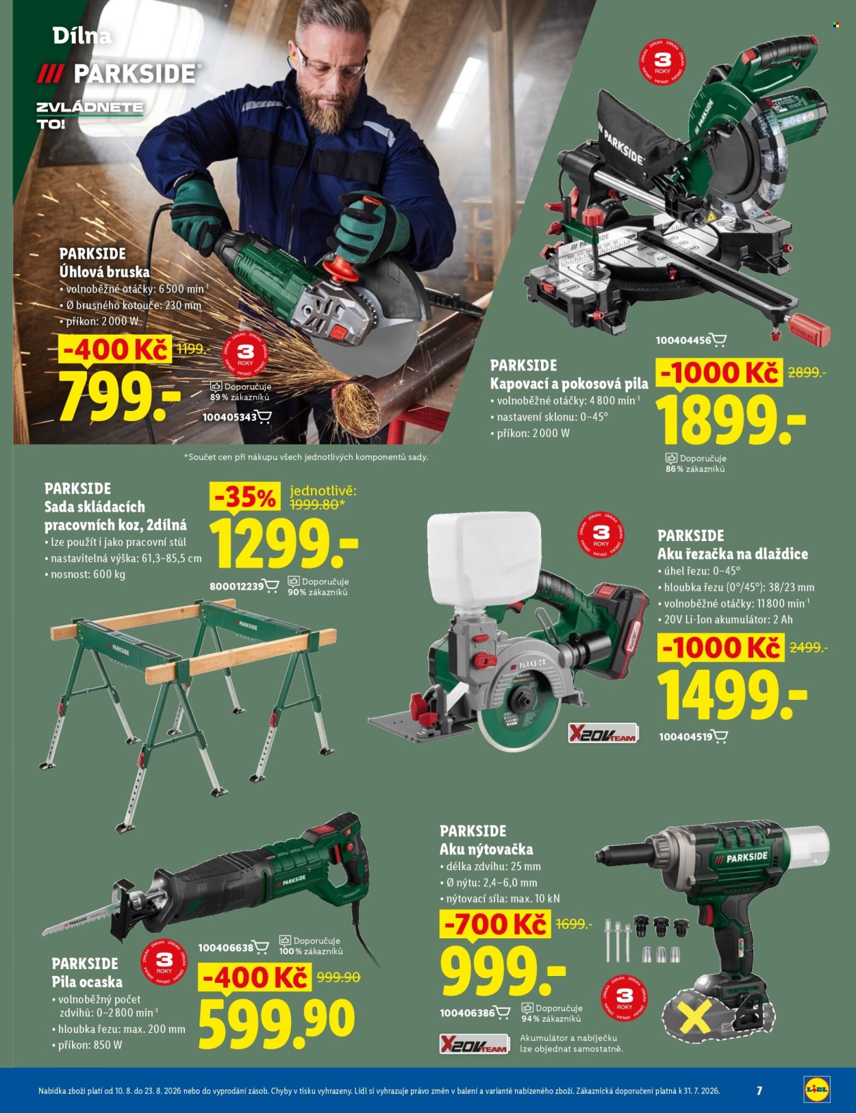 Leták Lidl - 10. 8. 2026 - 23. 8. 2026. Strana 7