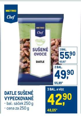 Datle sušené vypeckované