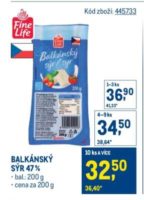 BALKÁNSKÝ SÝR 47 %