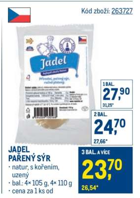 Jadel pařený sýr