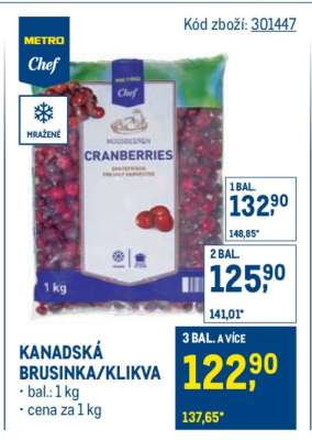 KANADSKÁ BRUSINKA/KLIKVA