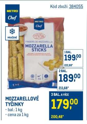Mozzarellové tyčinky