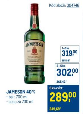 Jameson 40 %