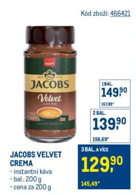 JACOBS VELVET CREMA