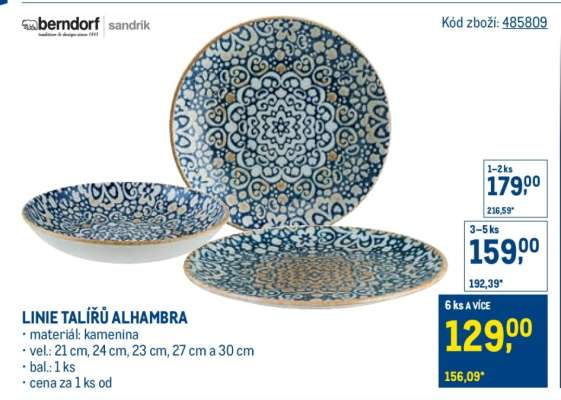 LINIE TALÍŘŮ ALHAMBRA