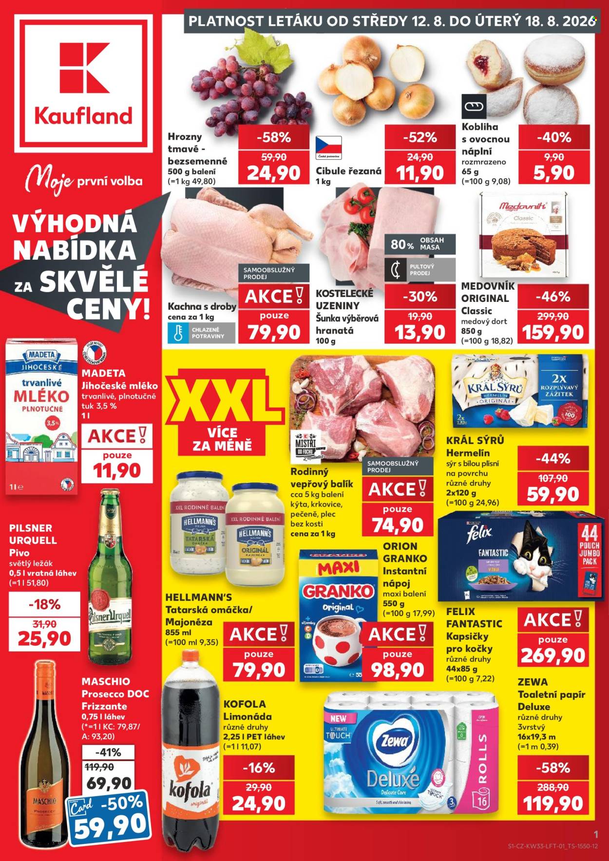 Leták Kaufland - 12. 8. 2026 - 18. 8. 2026. Strana 1