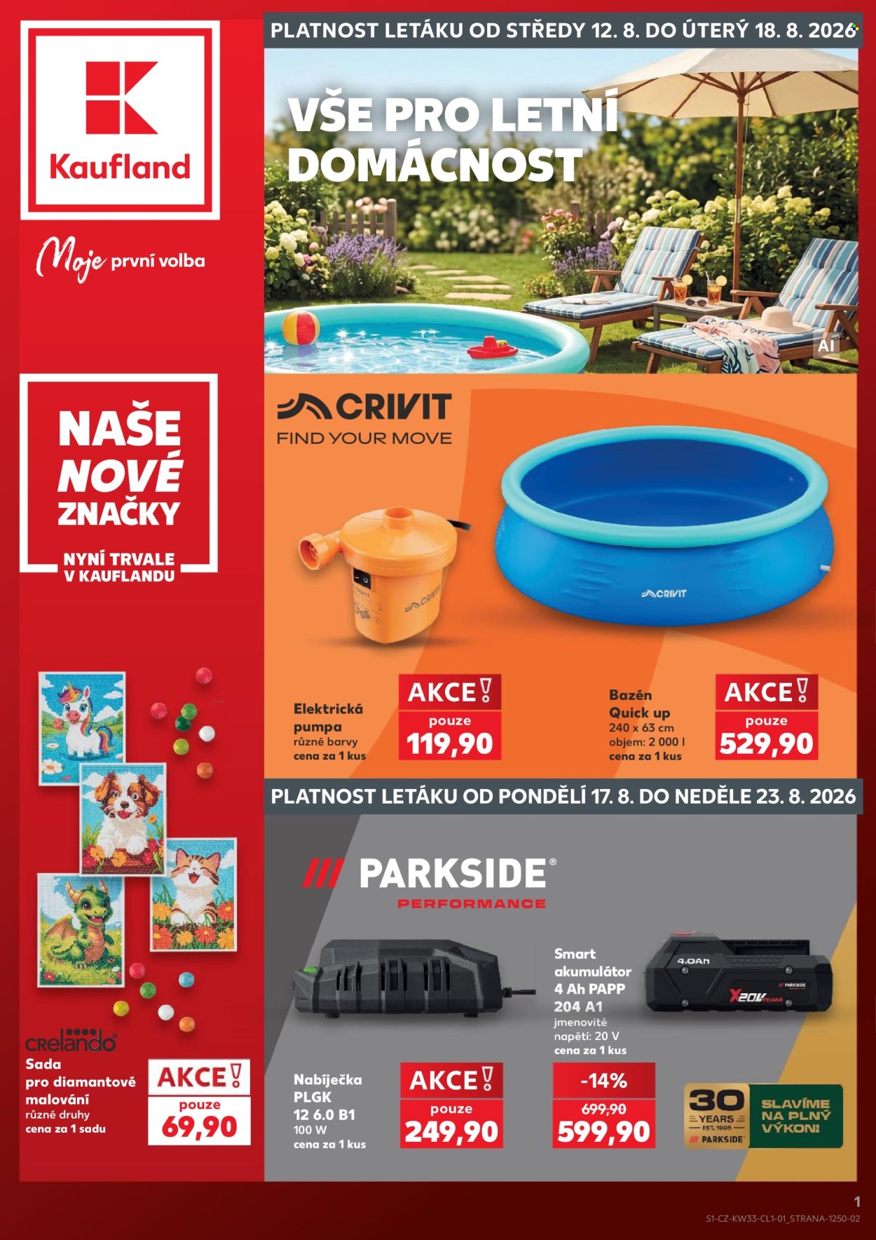 Leták Kaufland - 12. 8. 2026 - 18. 8. 2026. Strana 1