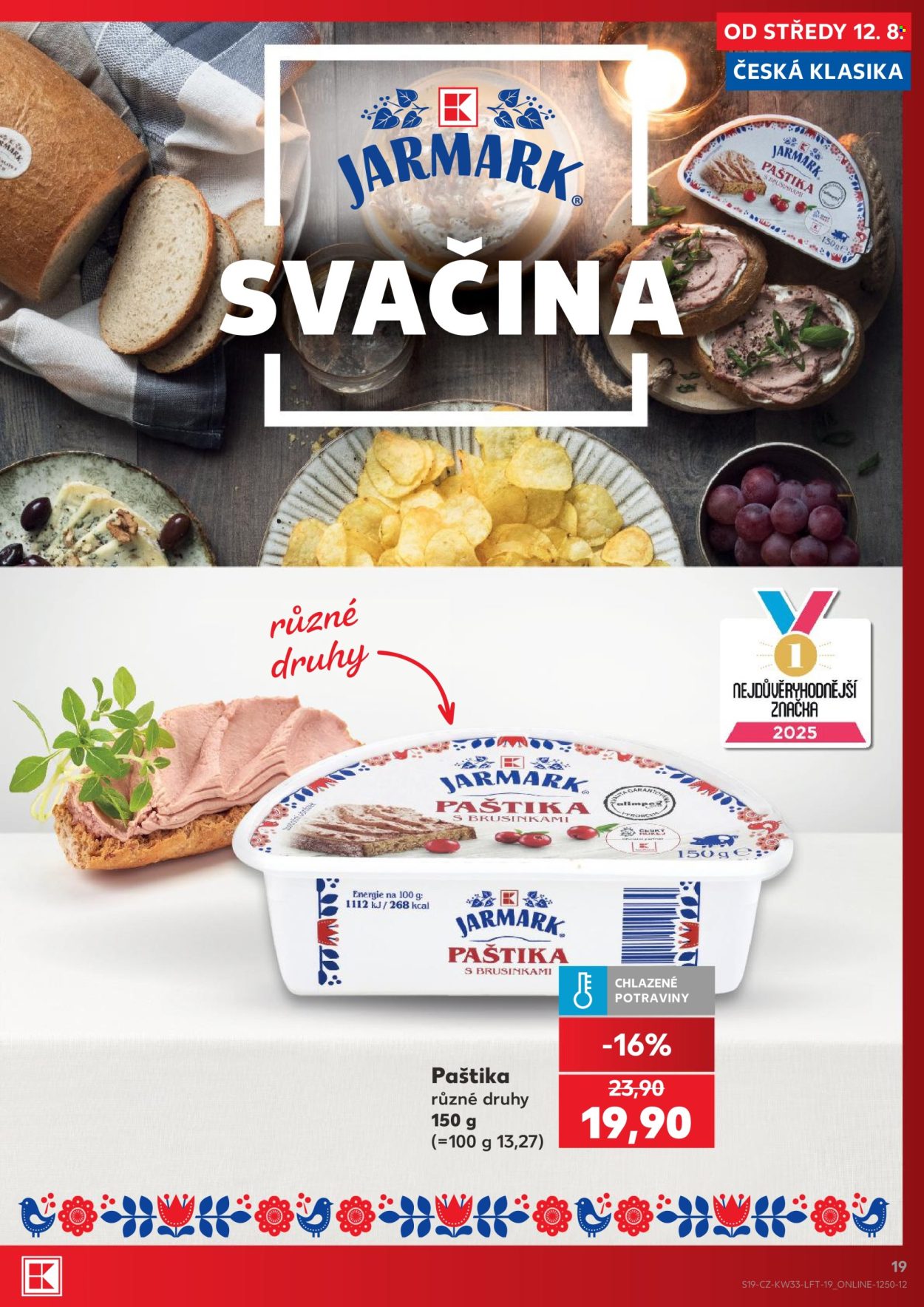 Leták Kaufland - 12. 8. 2026 - 18. 8. 2026. Strana 19