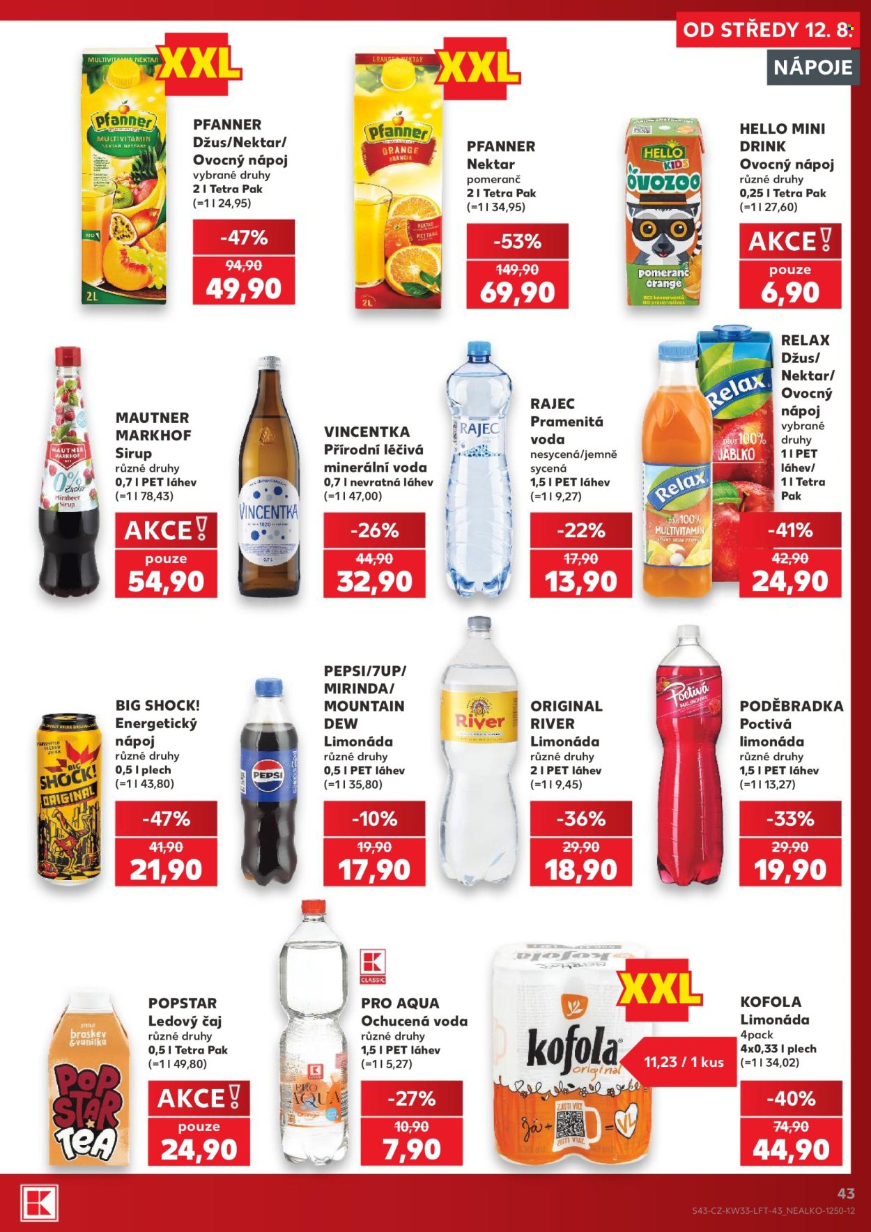 Leták Kaufland - 12. 8. 2026 - 18. 8. 2026. Strana 43