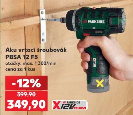 Aku vrtací šroubovák PBSA 12 F5