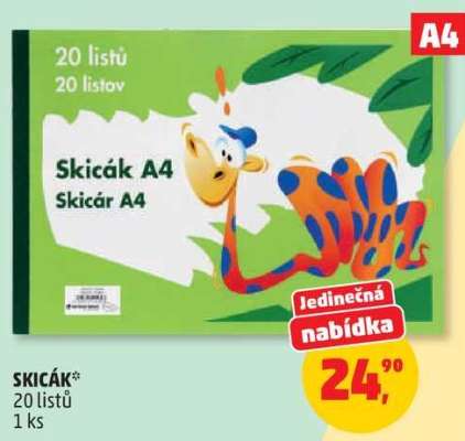 Skicák A4