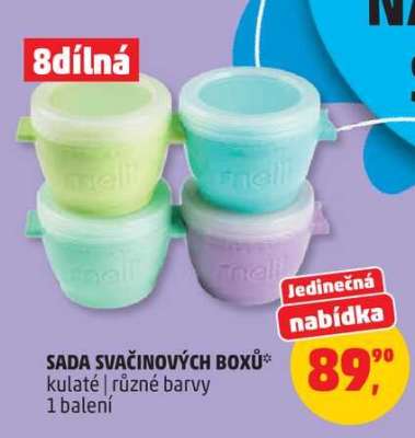Sada svačinových boxů