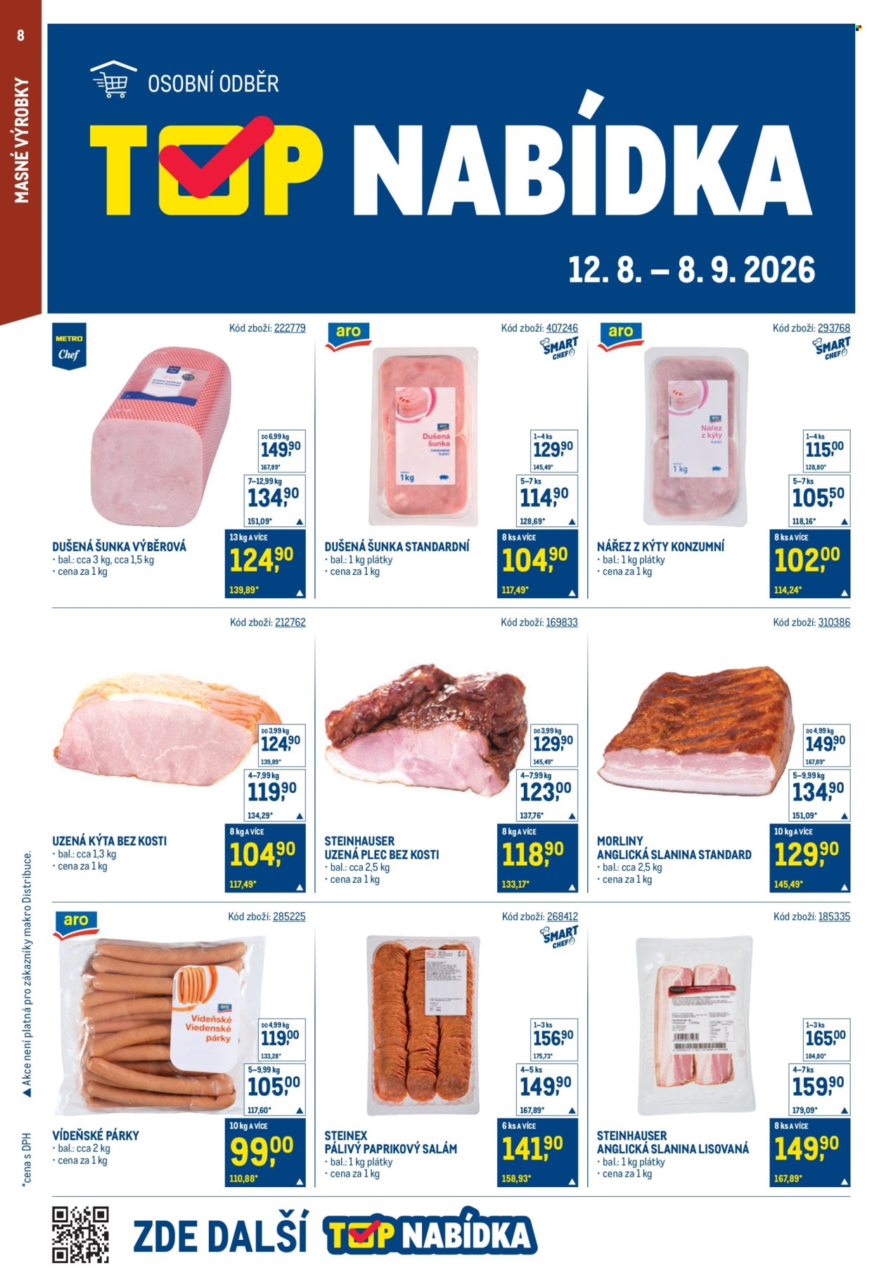 Leták MAKRO - 12. 8. 2026 - 25. 8. 2026. Strana 8