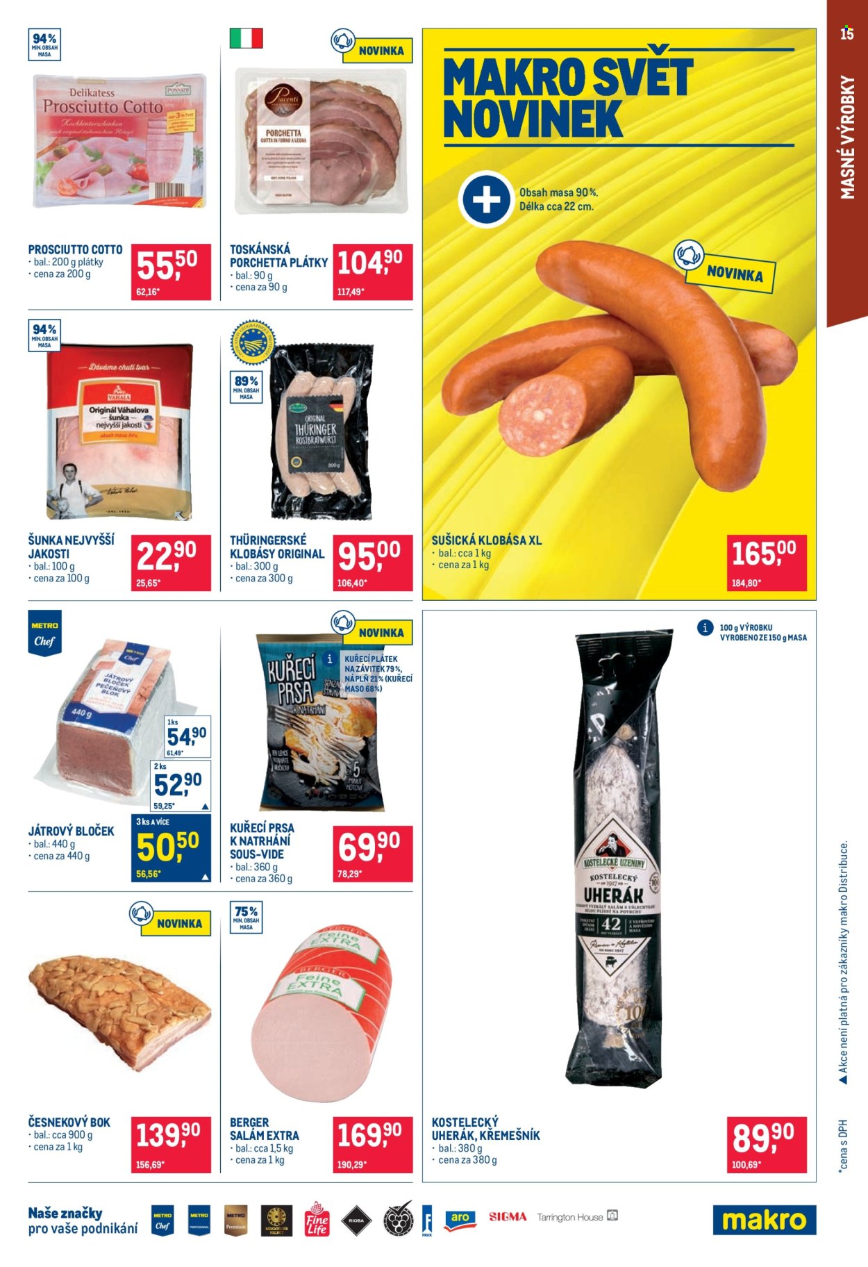 Leták MAKRO - 12. 8. 2026 - 25. 8. 2026. Strana 15