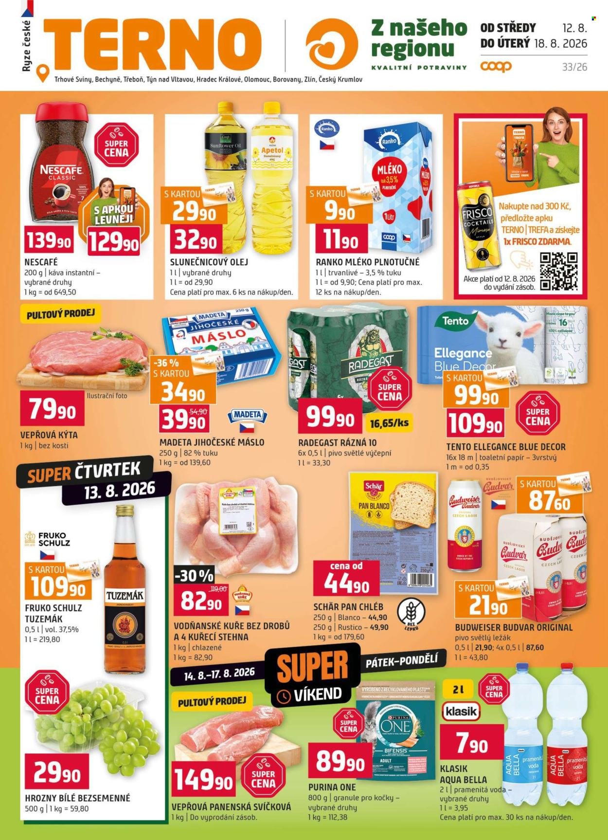 Leták coop TERNO - 12. 8. 2026 - 18. 8. 2026. Strana 1