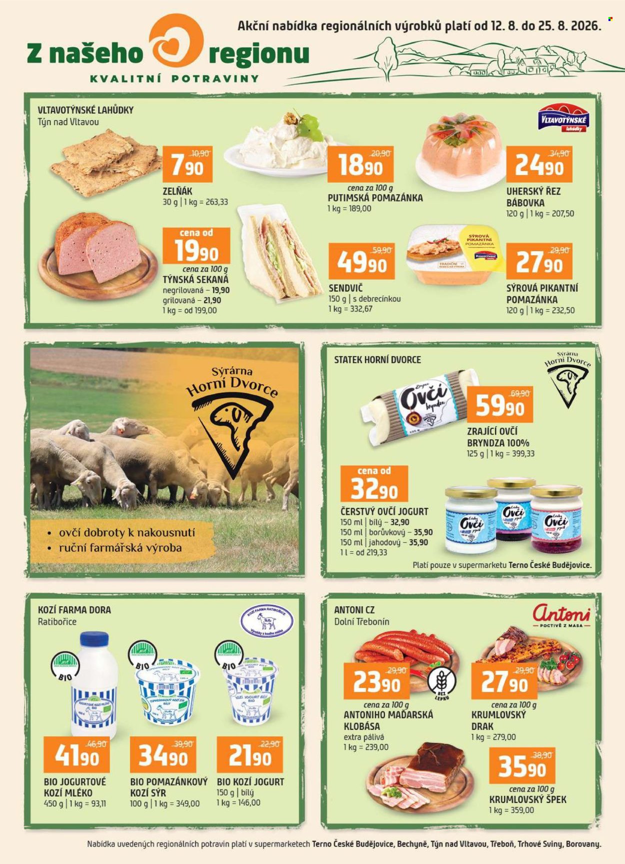 Leták coop TERNO - 12. 8. 2026 - 25. 8. 2026. Strana 1
