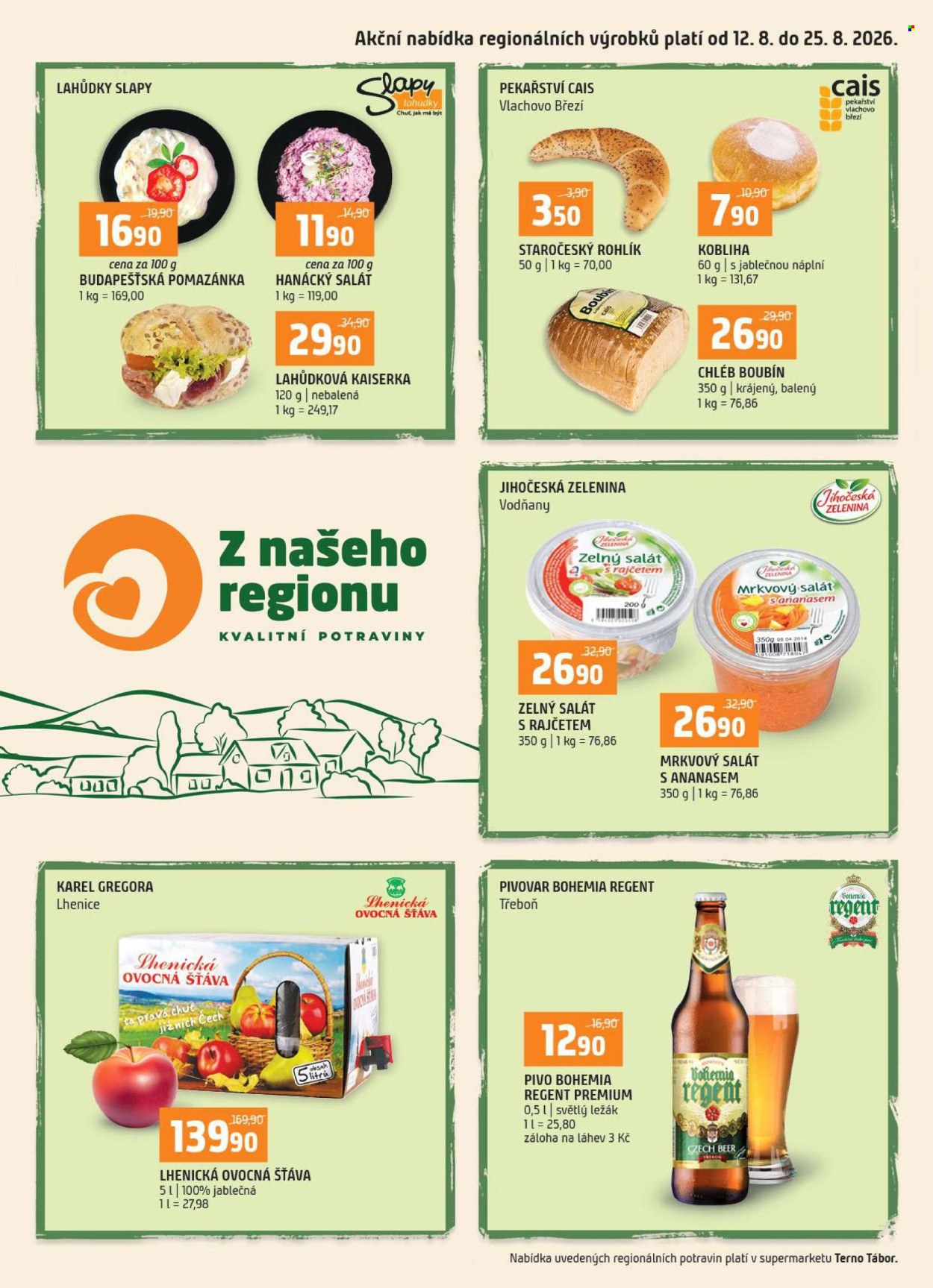 Leták coop TERNO - 12. 8. 2026 - 25. 8. 2026. Strana 1