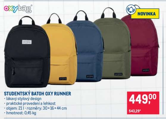 Studentský batoh Oxy Runner