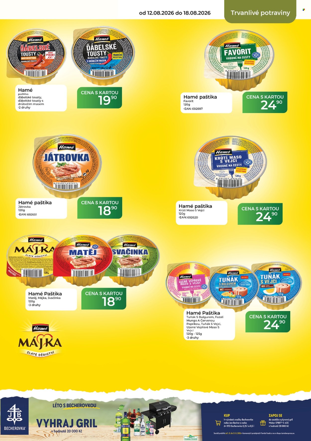 Leták Tamda Foods - 12. 8. 2026 - 18. 8. 2026. Strana 43