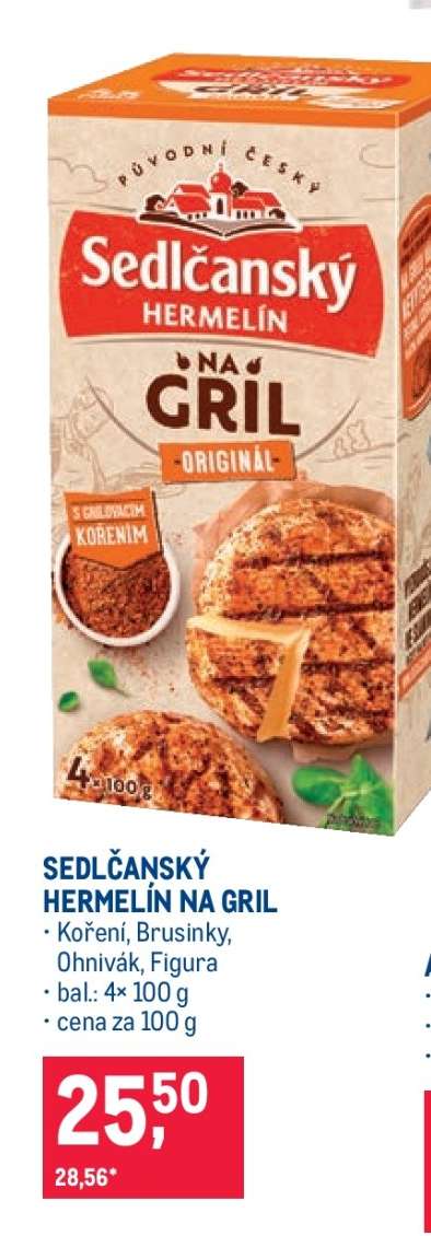 Sedlčanský hermelín na gril