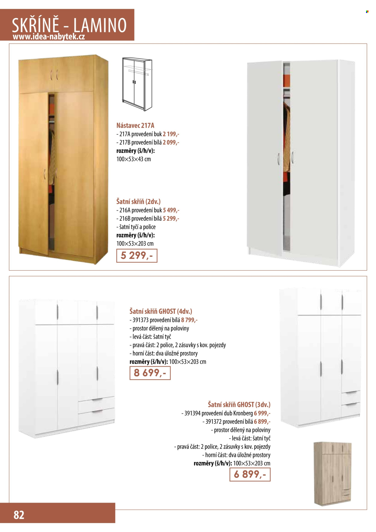 Leták IDEA nábytek. Strana 82