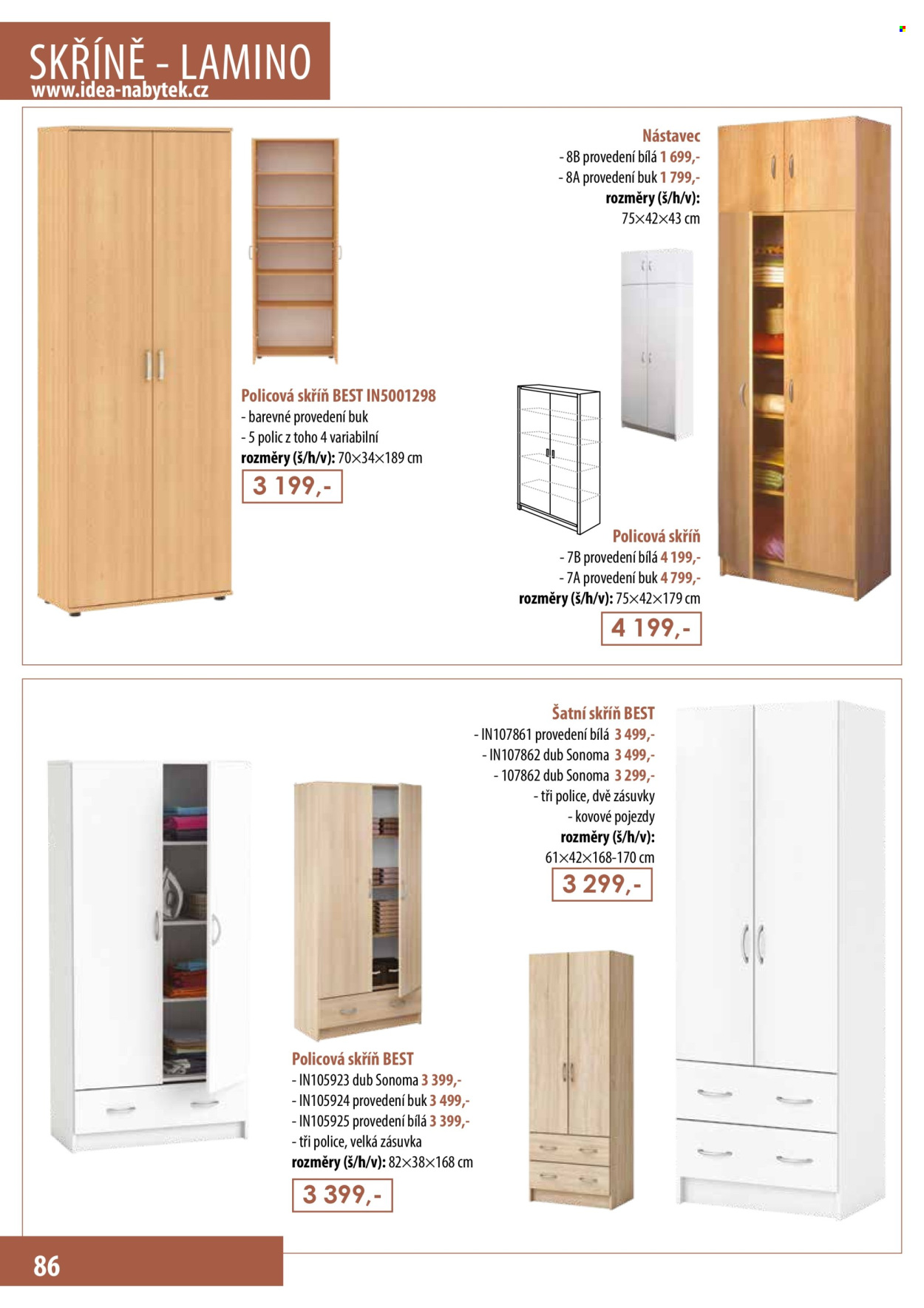 Leták IDEA nábytek. Strana 86