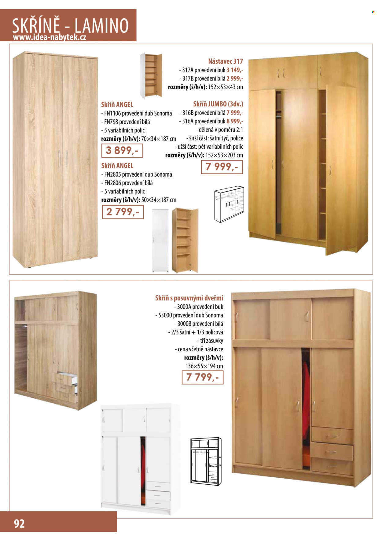 Leták IDEA nábytek. Strana 92